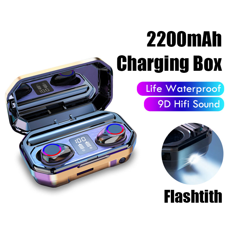Wireless Bluetooth Earphone with Microphone Sports Waterproof Wireless Headphones-0