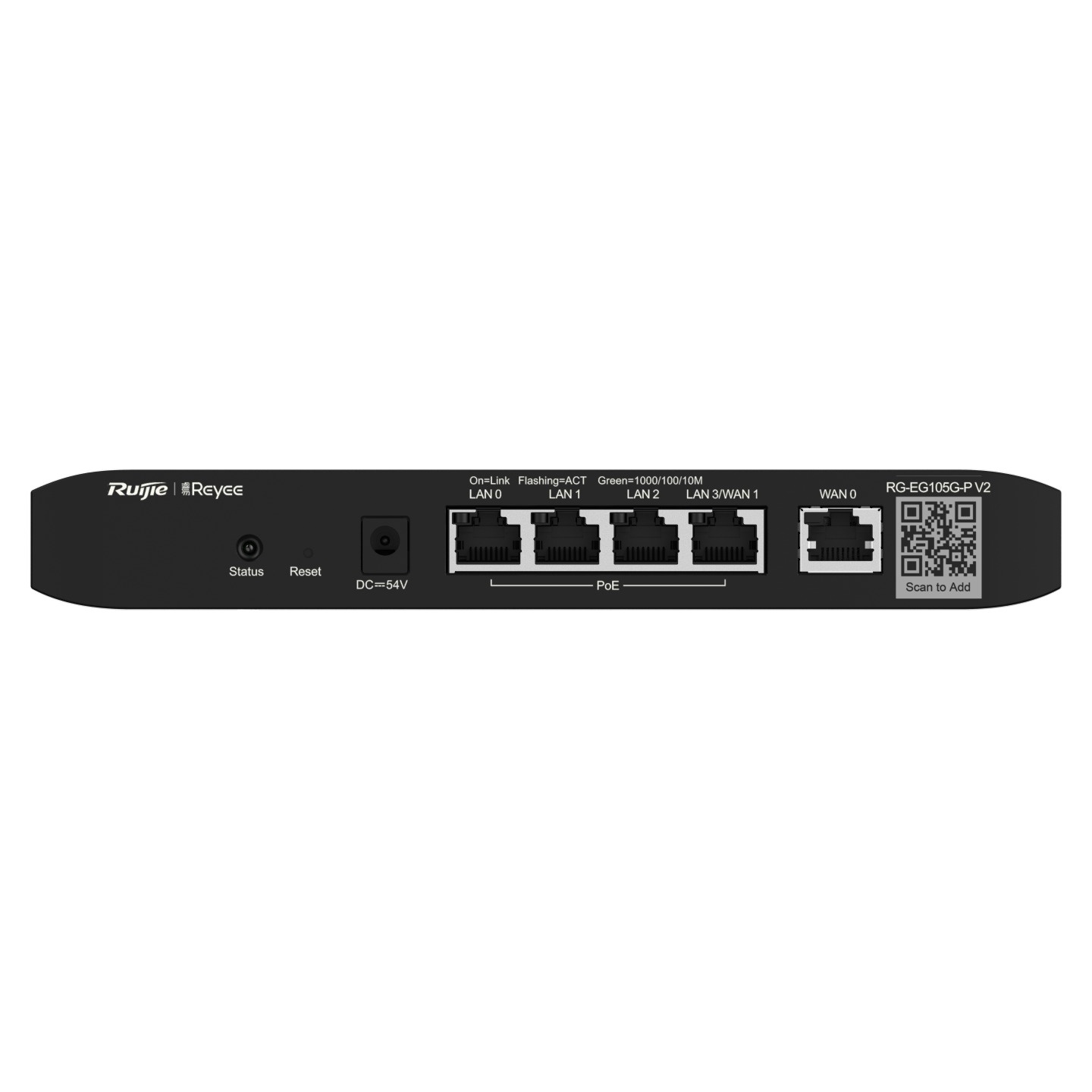RG-EG105G-P V2 Reyee Cloud Managed PoE Router