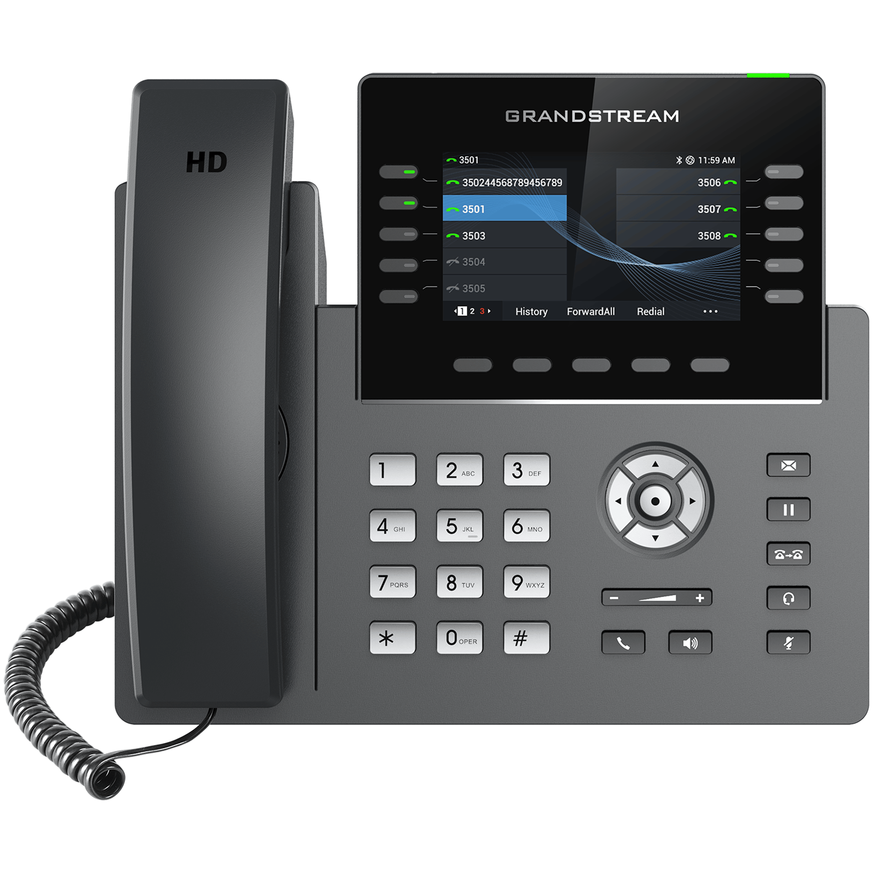 GRP2615 10-Line Professional IP Phone Designed for Mass Deployment and Easy Management