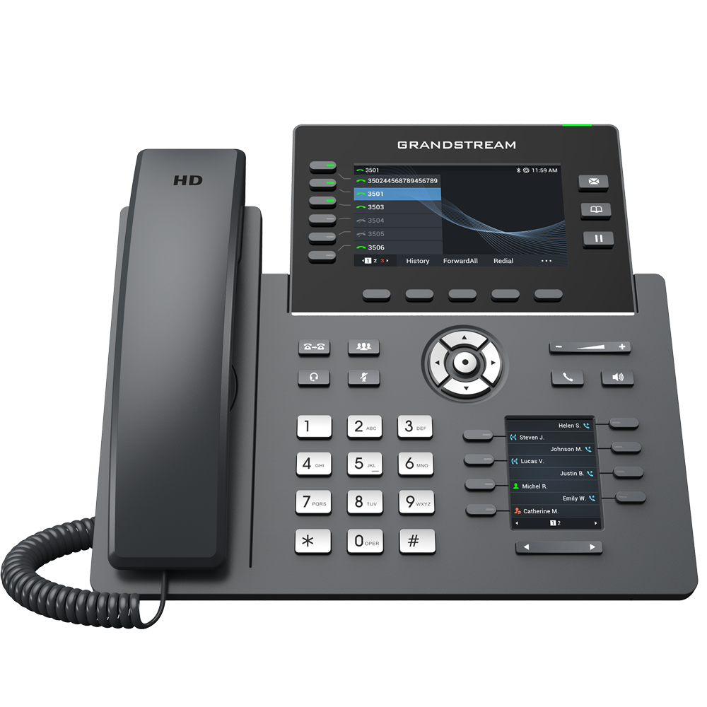 GRP2634 8-Line Professional IP Phone Designed for Mass Deployment and Easy Management