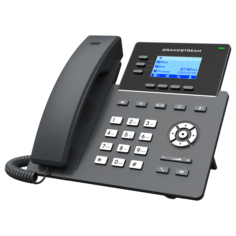 GRP2604(P) 3-Line Essential IP Phone Designed for Mass Deployment and Easy Management